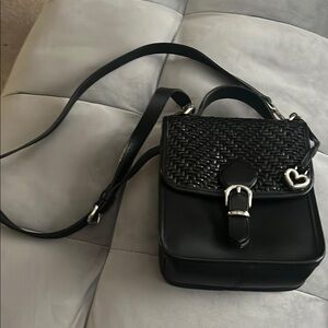 “Brighton- Vintage 1995 Woven Leather Purse”